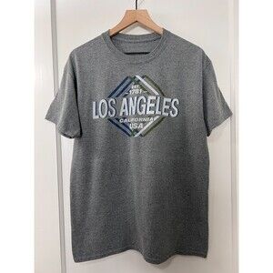 Los Angeles California USA Est. 1781 Gray Short Sleeve T-Shirt Adult Size L